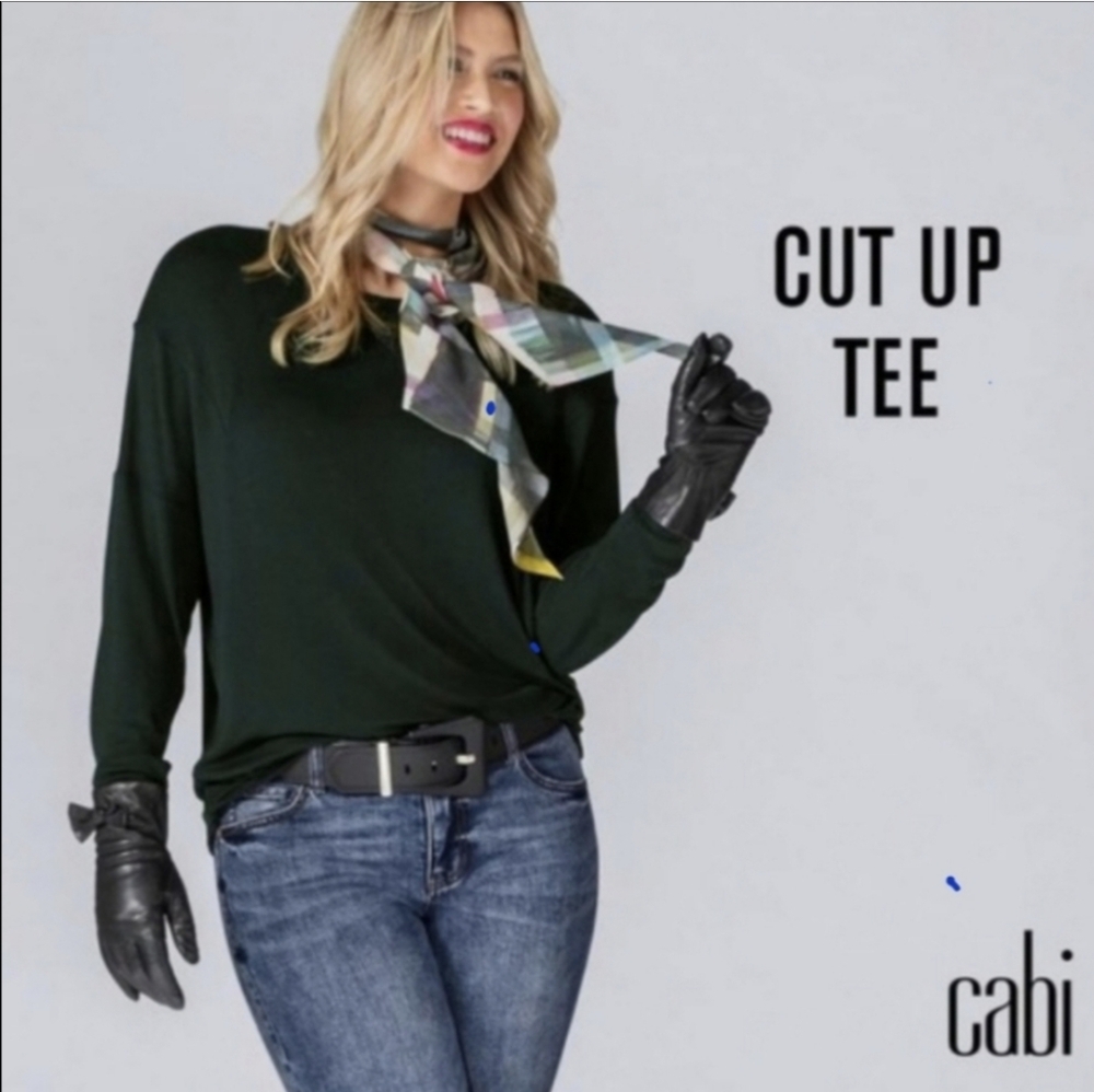 Cabi CUT UP TEE - spruce Green